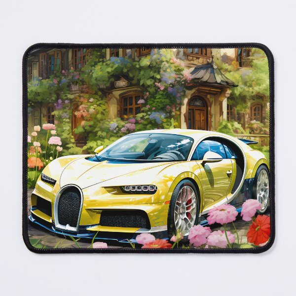 Item preview, Hypercar Parked In Vibrant Garden Beside Elegant Manor designed and sold by RevUpDesign.