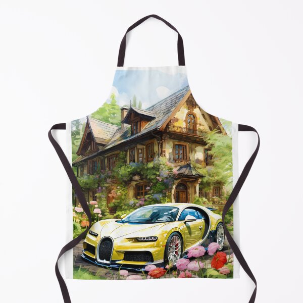 Item preview, Hypercar Parked In Vibrant Garden Beside Elegant Manor designed and sold by RevUpDesign.
