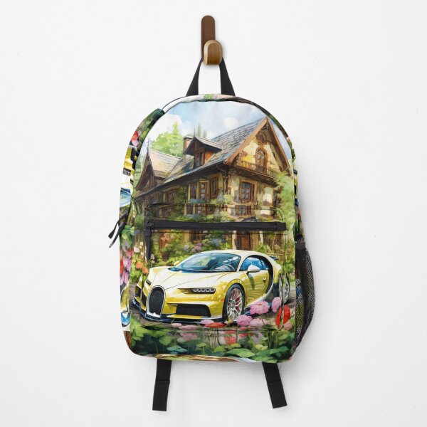 Item preview, Hypercar Parked In Vibrant Garden Beside Elegant Manor designed and sold by RevUpDesign.
