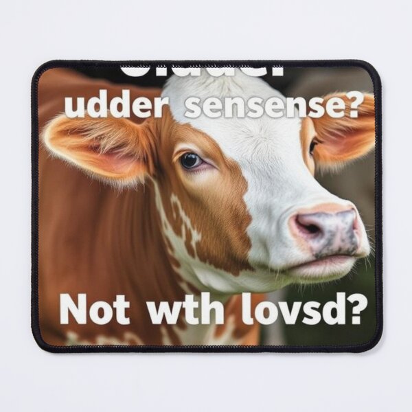 Item preview, Udder nonsense? Not with cow dad around designed and sold by SSMC DREAM DESIGN.