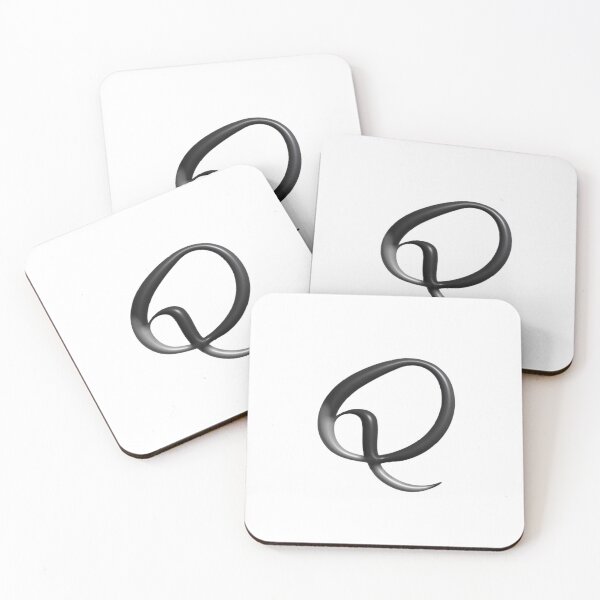 Item preview, Letter Q – 3D Liquid Chrome Futuristic Monogram designed and sold by uncoXab.