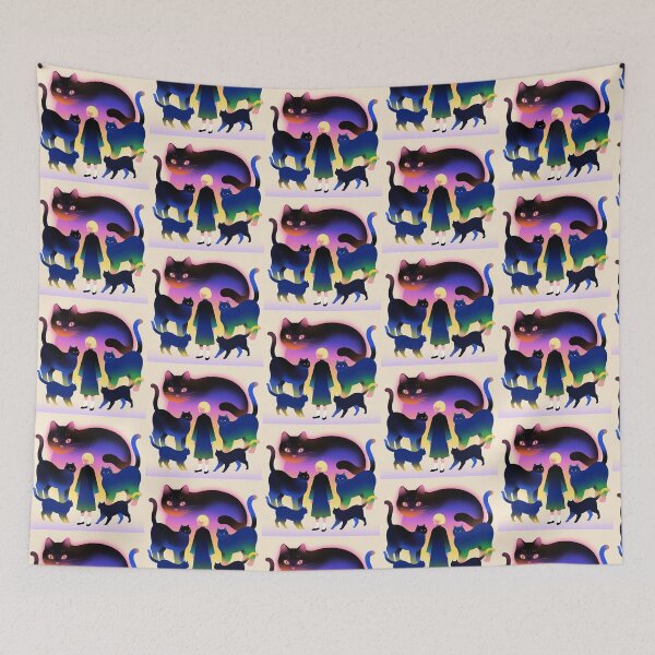 Item preview, Vibrant Feline Guardianship Circle designed and sold by zzz888.