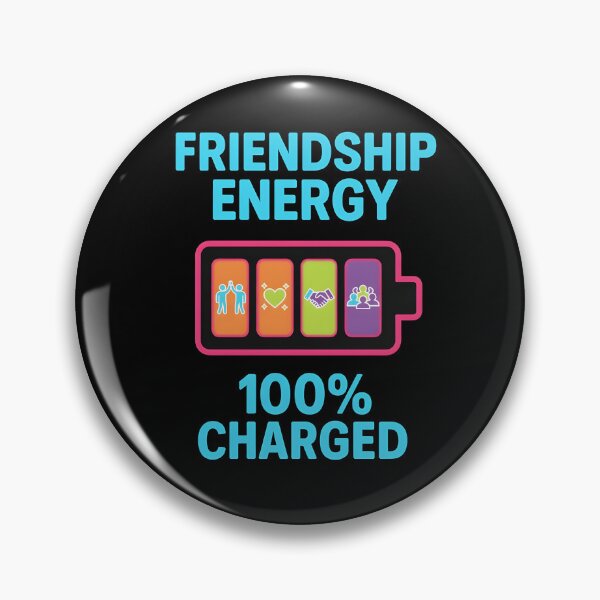 Item preview, Fully Charged with Friendship – Positive Vibes Tee designed and sold by the2ndwilliam.