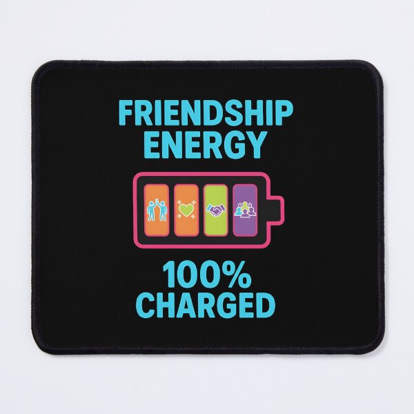 Item preview, Fully Charged with Friendship – Positive Vibes Tee designed and sold by the2ndwilliam.