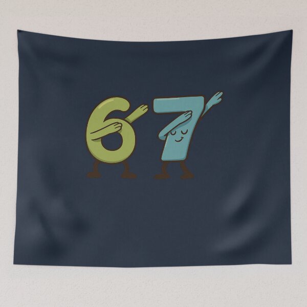 Item preview, 67 Six Seven Meme Dabbing Funny Kids Slang designed and sold by k3rstman1.