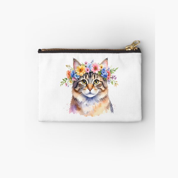 Item preview, CAT WITH FLOWER CROWN designed and sold by cubiask.