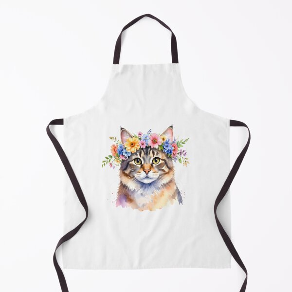 Item preview, CAT WITH FLOWER CROWN designed and sold by cubiask.