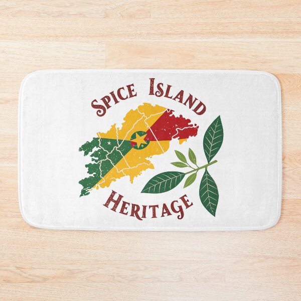Item preview, Spice Island Heritage – Retro Grenada Map Vintage  designed and sold by VividOrganica.