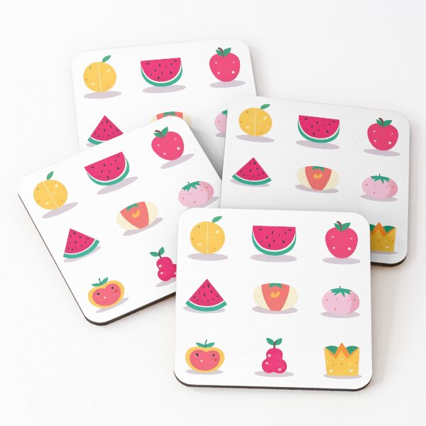 Item preview, Cute Kawaii Fruit Collection Simple Summer Sticker Sheet designed and sold by Dewer Shop.