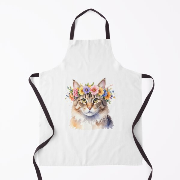 Item preview, CAT WITH FLOWER CROWN designed and sold by cubiask.