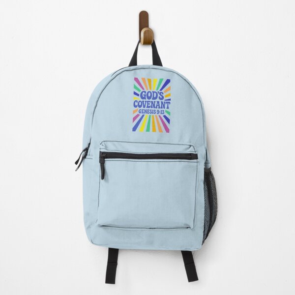 Item preview, God's Covenant Genesis 9:13 - Rainbow - Holy Christian Faith - Blue Lettering designed and sold by Glory After Tears.