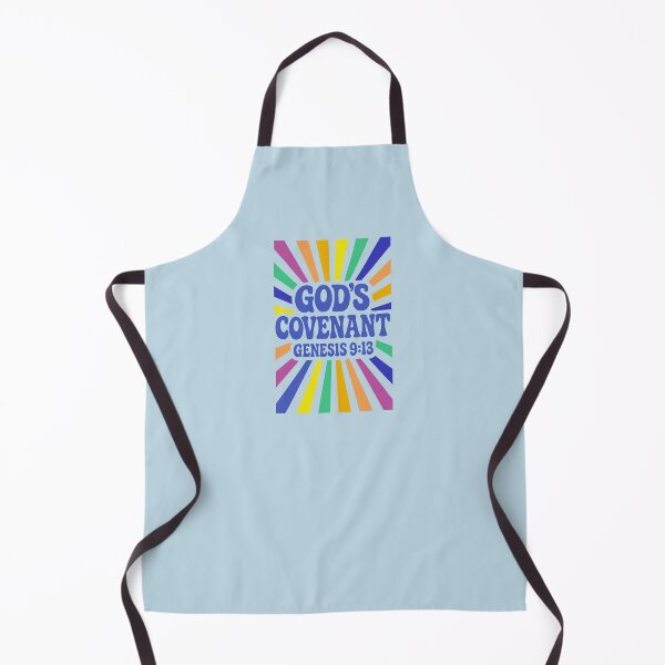 Item preview, God's Covenant Genesis 9:13 - Rainbow - Holy Christian Faith - Blue Lettering designed and sold by Glory After Tears.