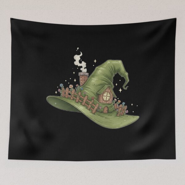 Item preview, Fairy House Witch Hat designed and sold by A-Szczesniak.