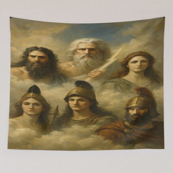 Item preview, Divine Ascent: Greek Gods Among the Clouds designed and sold by nigejohn.