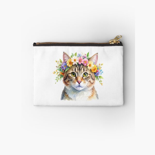 Item preview, CAT WITH FLOWER CROWN designed and sold by cubiask.