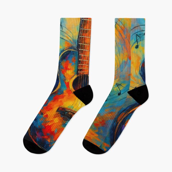 Item preview, Colorful Guitar Music Art Painting designed and sold by Sadia  Jannat.