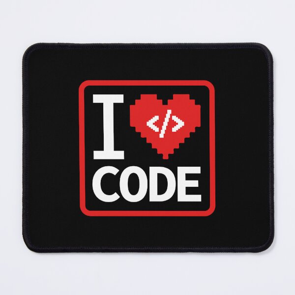 Item preview, I Love Code Programming Heart Design with Script Sign designed and sold by PO3Designs.