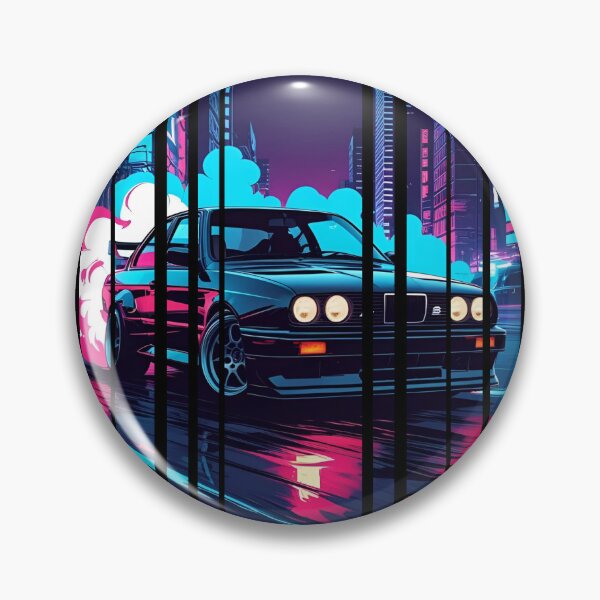 Item preview, B.W the Power of the 3 series drifting with neon smoke, retro 80s 5 designed and sold by Neon G.