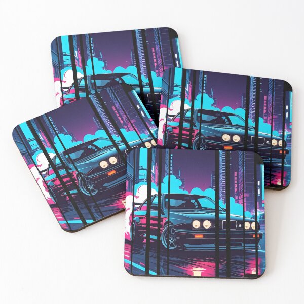 Item preview, B.W the Power of the 3 series drifting with neon smoke, retro 80s 5 designed and sold by Neon G.