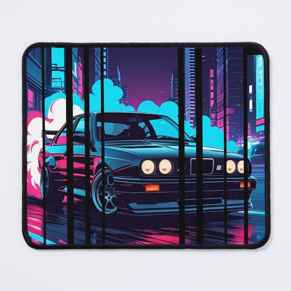 Item preview, B.W the Power of the 3 series drifting with neon smoke, retro 80s 5 designed and sold by Neon G.