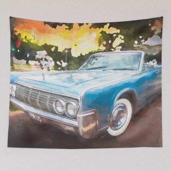 Item preview, 1964 Blue Lincoln Continental Convertible X100 designed and sold by RichFrancoCars.