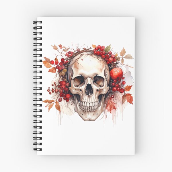 Item preview, SKULL WITH FLOWER CROWN designed and sold by cubiask.