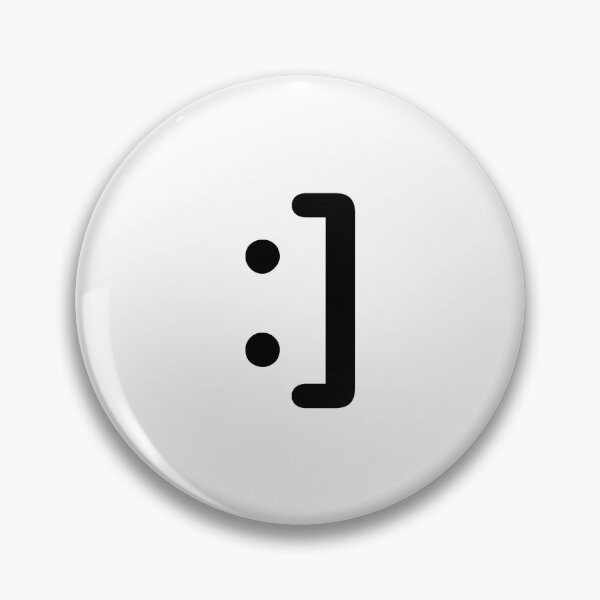 Item preview, :] – Square Bracket Smile Keyboard Emote  designed and sold by Memes N Lore .