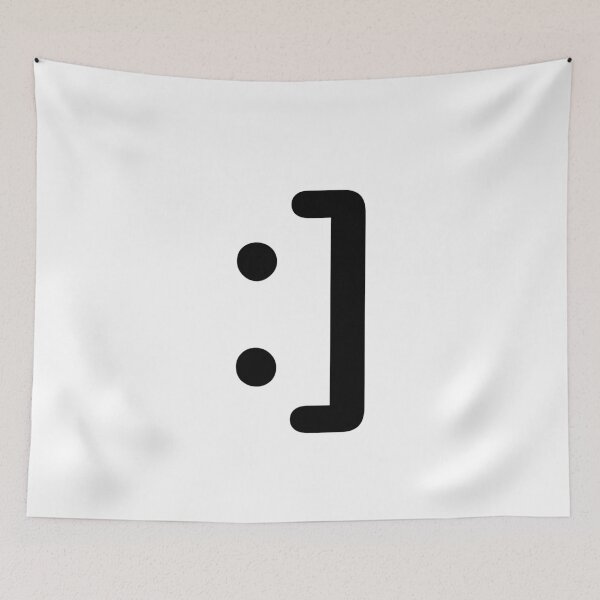 Item preview, :] – Square Bracket Smile Keyboard Emote  designed and sold by Memes N Lore .