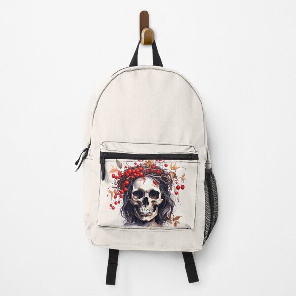 Item preview, SKULL WITH FLOWER CROWN designed and sold by cubiask.