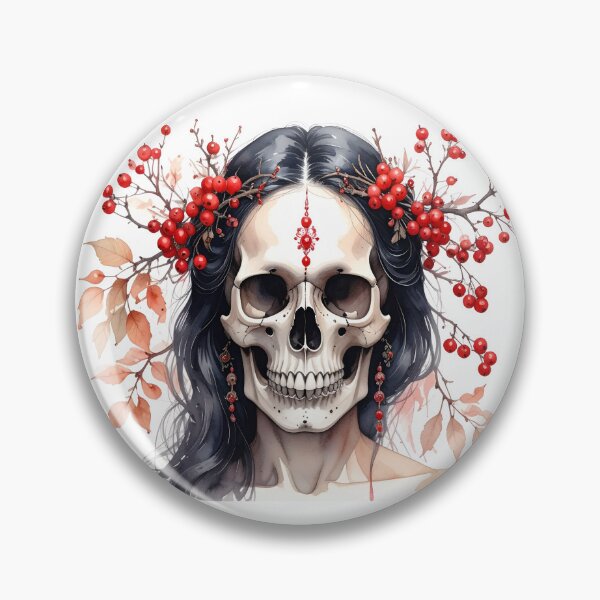 Item preview, SKULL WITH FLOWER CROWN designed and sold by cubiask.