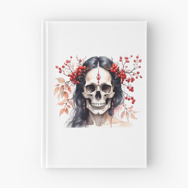 Item preview, SKULL WITH FLOWER CROWN designed and sold by cubiask.