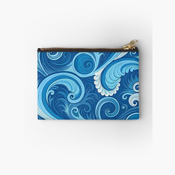 Item preview, Blue waves pattern designed and sold by trendspatterns.