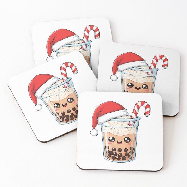 Item preview, Cute Kawaii Christmas Santa Bubble Tea designed and sold by istoriadesign.