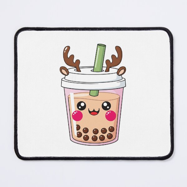 Item preview, Cute Kawaii Christmas Reindeer Bubble Tea designed and sold by istoriadesign.