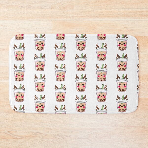 Item preview, Cute Kawaii Christmas Reindeer Bubble Tea designed and sold by istoriadesign.
