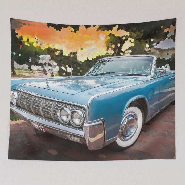 Item preview, 1964 Blue Lincoln Continental Convertible X102 designed and sold by RichFrancoCars.