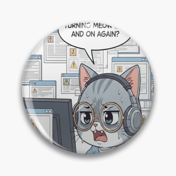Item preview, Kawaii Gamer Cat Error Cute Anime Chibi Tech Meme Design designed and sold by Neko-Doodle-co.