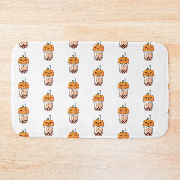 Item preview, Cute Kawaii Pumpkin Bubble Tea designed and sold by istoriadesign.