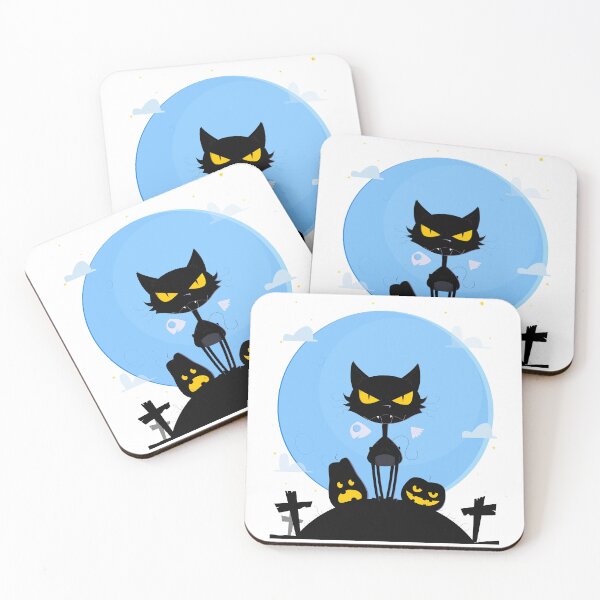 Item preview,     Query successful  A Spooky Black Cat and Blue Moon designed and sold by GSJGROUP.
