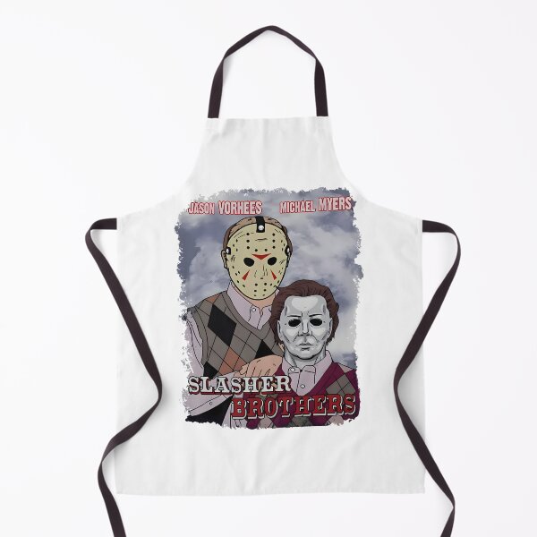 Item preview, Slasher Brothers: Funny Halloween Duo Parody Art designed and sold by ChaaiTee.