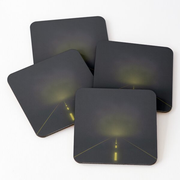 Item preview, Neon Yellow Road Lines – Futuristic Minimalist Picture designed and sold by PosterFuel.