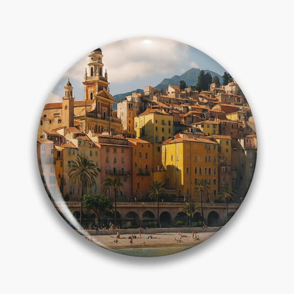 Item preview, Menton French Riviera Vintage Poster France Mediterranean Travel designed and sold by Lyvion design.