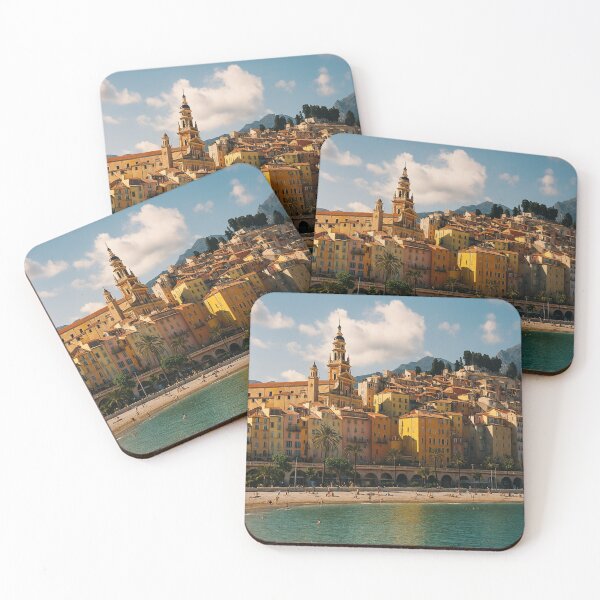Item preview, Menton French Riviera Vintage Poster France Mediterranean Travel designed and sold by Lyvion design.