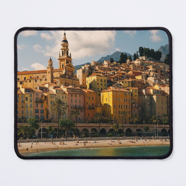 Item preview, Menton French Riviera Vintage Poster France Mediterranean Travel designed and sold by Lyvion design.