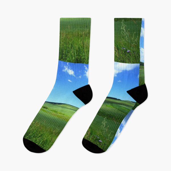 Item preview, Summer's Embrace - Idyllic Countryside with Lush Green Fields and Rolling Hills designed and sold by Luminari Creations.