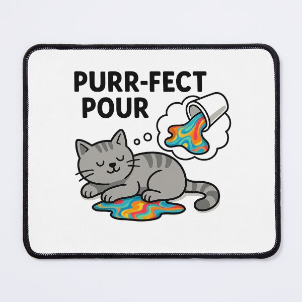 Item preview, Purfrect cat and pour designed and sold by PourtionOfArt.
