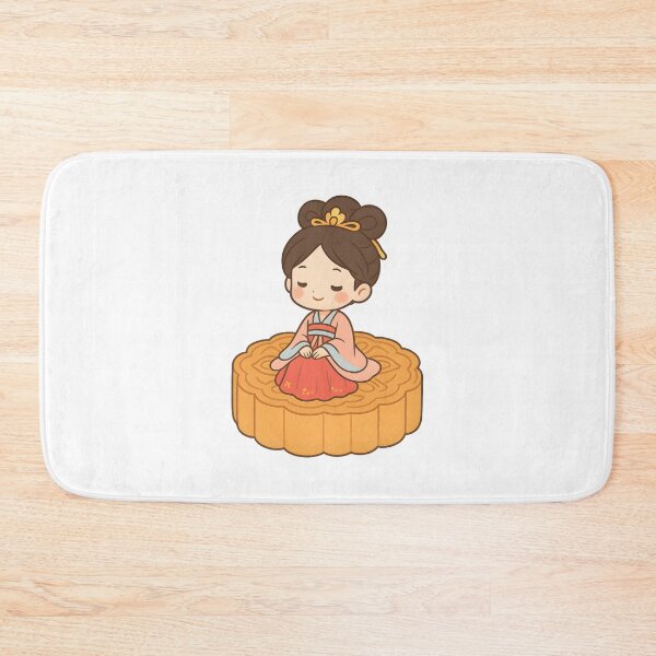 Item preview, Chibi Chinese Princess Sitting on Mooncake – Mid-Autumn Festival  designed and sold by OsasChild.