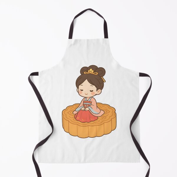 Item preview, Chibi Chinese Princess Sitting on Mooncake – Mid-Autumn Festival designed and sold by OsasChild.