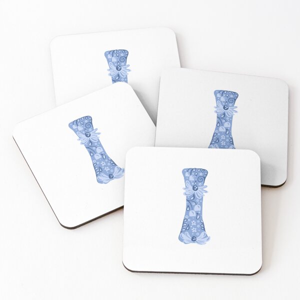Item preview, Cute Illustrated Floral Initials Letter I cute sticker design designed and sold by Richardsonh25.