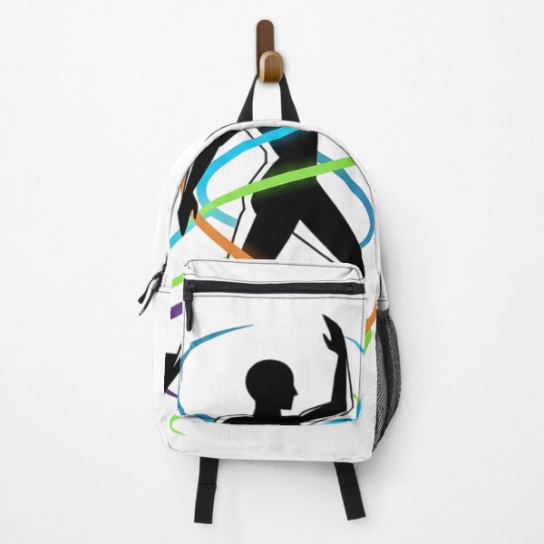 Item preview, Yoga Energy Flow – Silhouette with Colorful Spirit Ribbons designed and sold by SaicoGN.